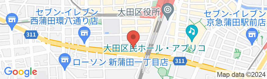 チサン ホテル 蒲田の地図