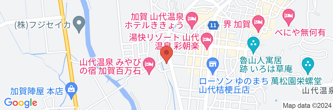 温泉めい想倶楽部 富士屋旅館の地図