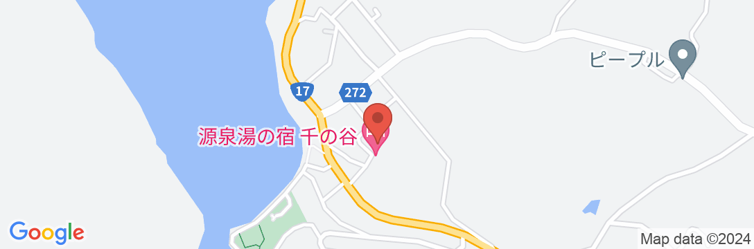 猿ヶ京温泉 源泉湯の宿 千の谷の地図