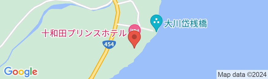 十和田西湖畔温泉 十和田プリンスホテルの地図