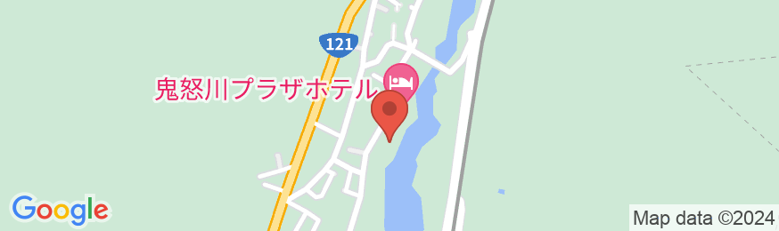 鬼怒川温泉 ものぐさの宿 花千郷の地図