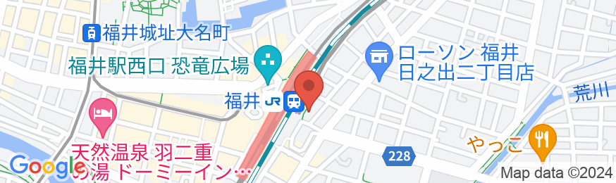 ホテルエコノ福井駅前の地図