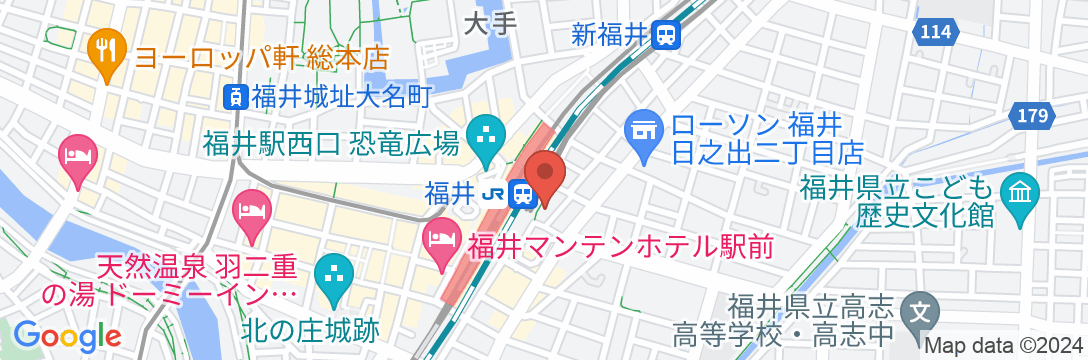ホテルエコノ福井駅前の地図