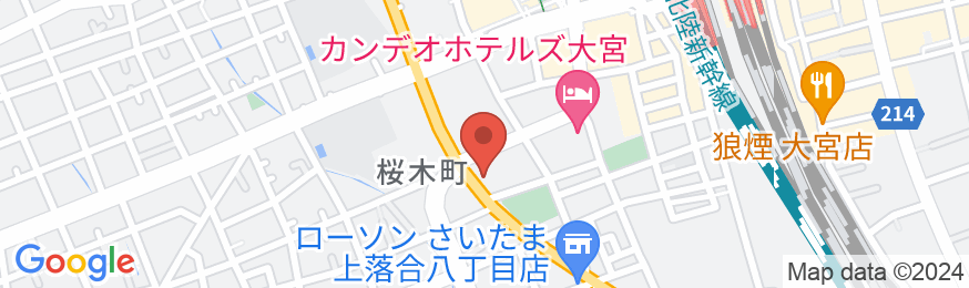 天然温泉 さくらの湯 スーパーホテルさいたま・大宮駅西口の地図