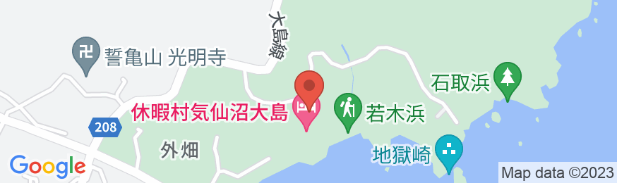 休暇村気仙沼大島の地図