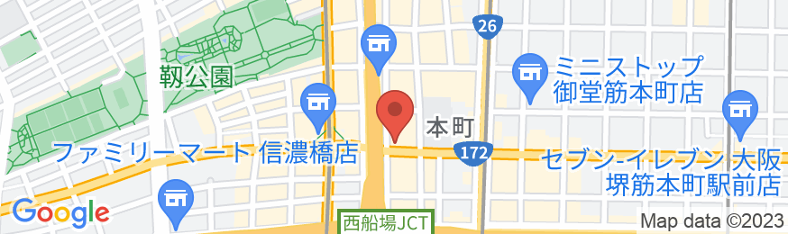 アパホテル〈御堂筋本町駅前〉の地図
