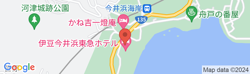 伊豆今井浜東急ホテルの地図