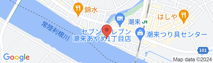 潮来ホテルの地図
