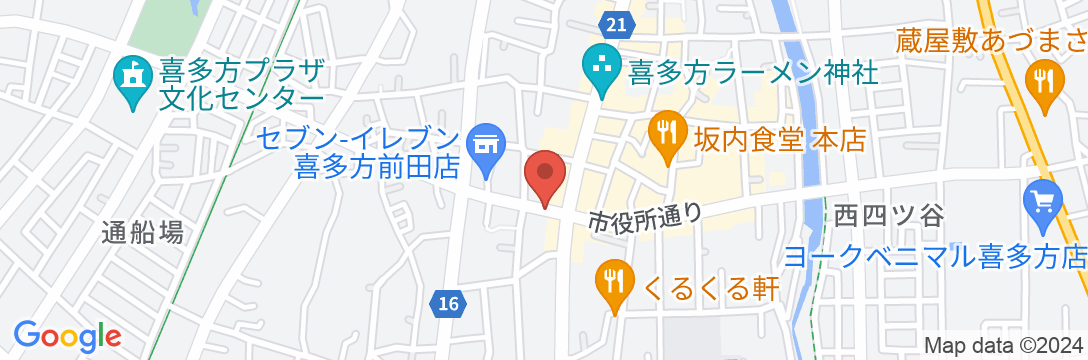 笹屋旅館の地図