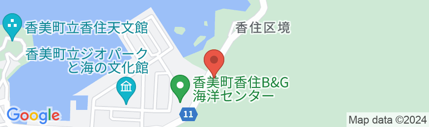 香住 日本夕陽百選の宿 三七十館の地図