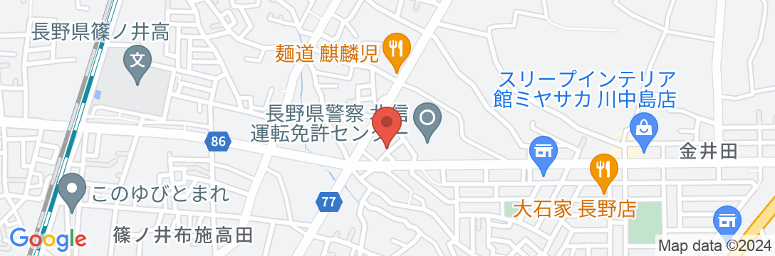 ホテルオリンピア長野の地図