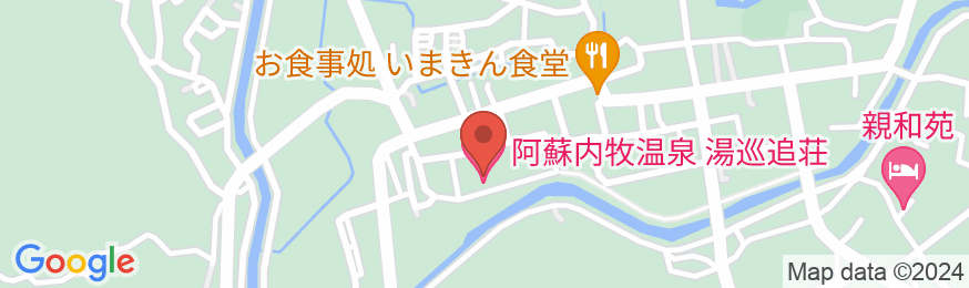 阿蘇内牧温泉 湯巡追荘の地図
