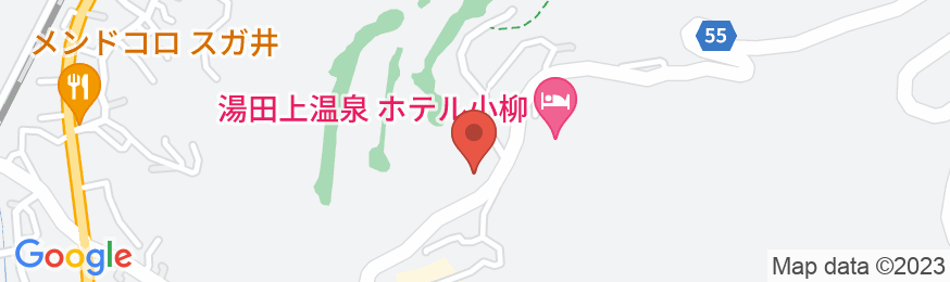 湯田上温泉 旅館 初音の地図