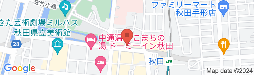 コンフォートホテル秋田の地図