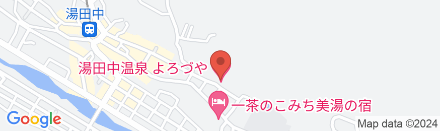湯田中温泉 よろづやの地図