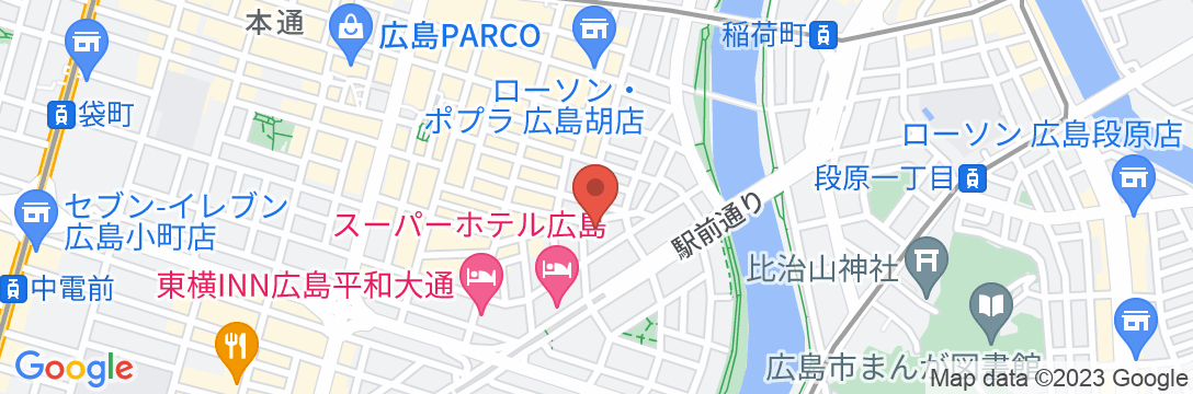 広島タウンホテルの地図