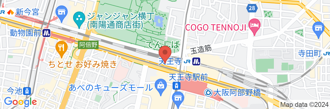 アパホテル〈天王寺駅前〉の地図