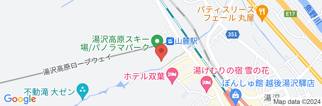 越後湯沢温泉 湯沢東映ホテルの地図