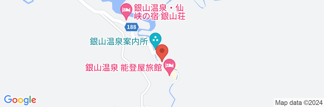 銀山温泉 旅館松本の地図