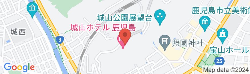 SHIROYAMA HOTEL kagoshima(城山ホテル鹿児島)の地図
