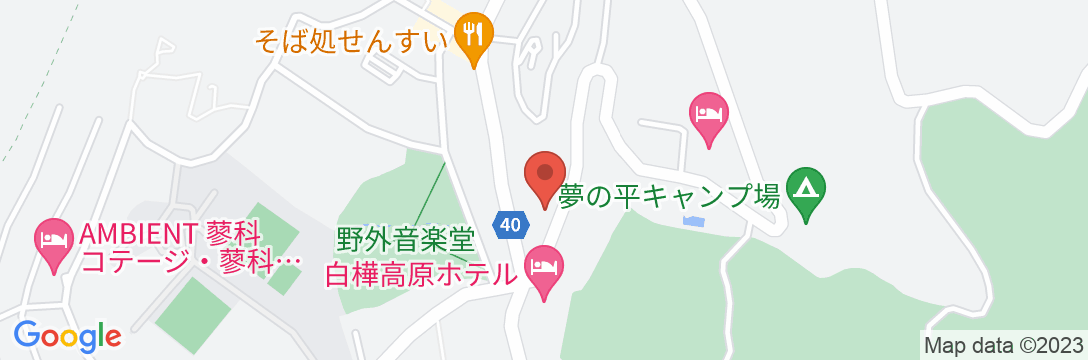 ロッヂ・グランシャルモの地図