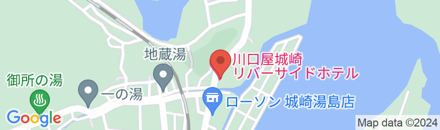 城崎温泉 川口屋城崎リバーサイドホテルの地図