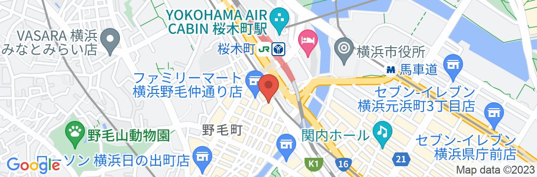 リゾートカプセル桜木町(BBHホテルグループ)の地図