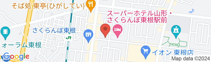 ホテルBBファストさくらんぼ東根の地図