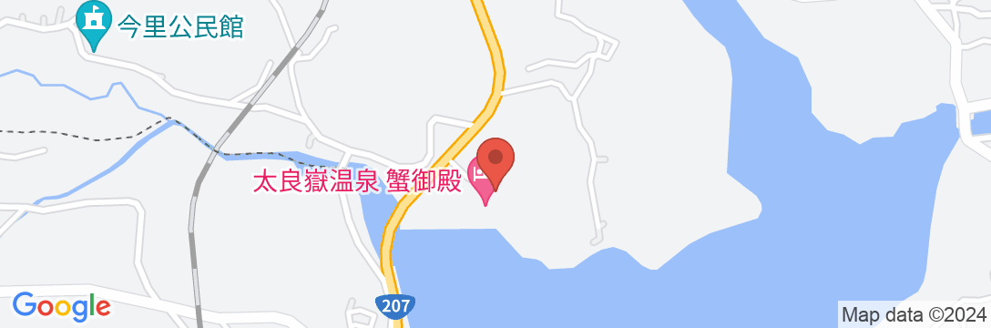 太良嶽温泉ホテル 蟹御殿の地図