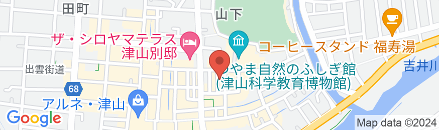 津山セントラルホテル タウンハウス 津山城前(BBHホテルグループ)の地図