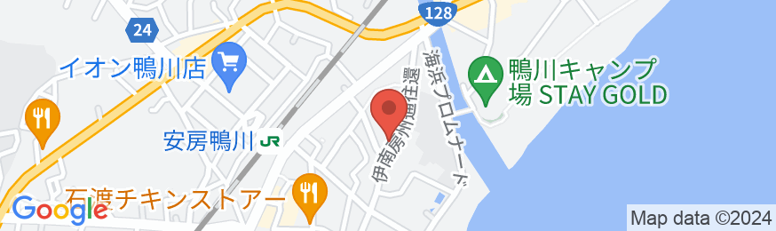 鴨川温泉 ホテル中村の地図