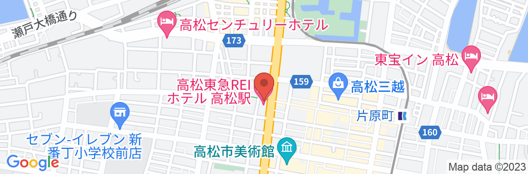 高松東急REIホテルの地図