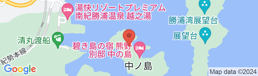 碧き島の宿 熊野別邸 中の島の地図