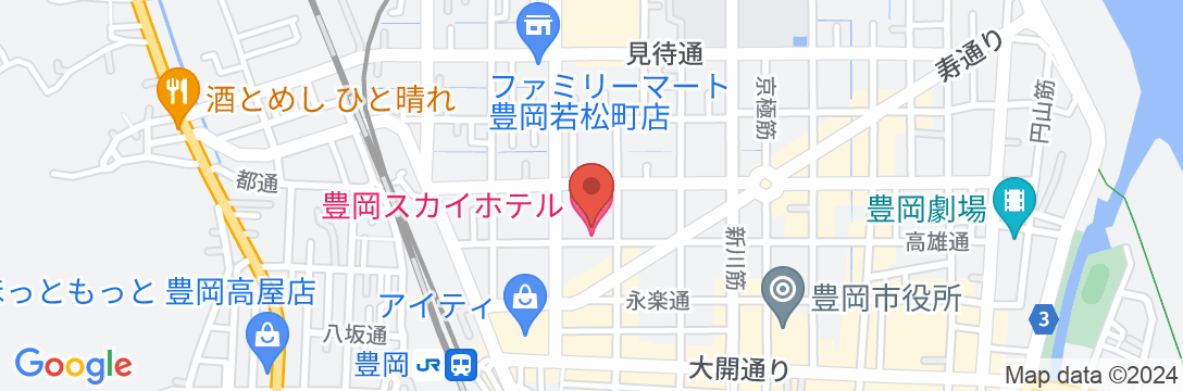 豊岡スカイホテルの地図