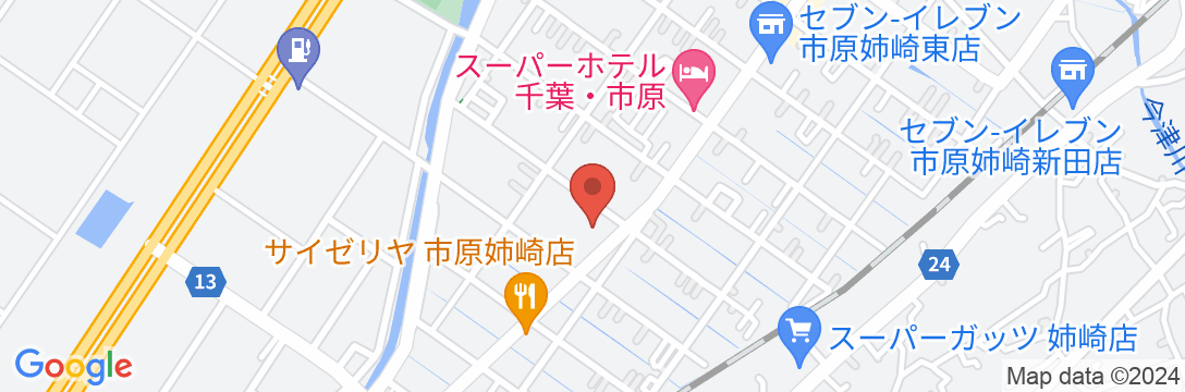 ホテル市原クラブ 姉崎店の地図