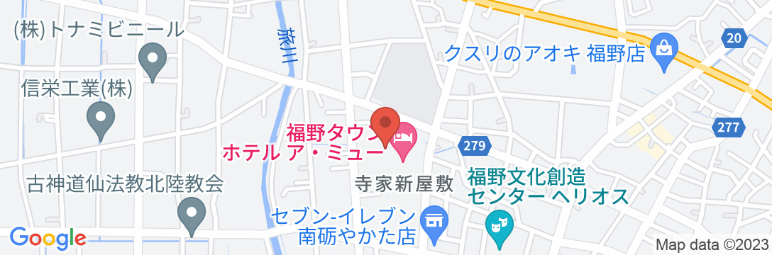 福野タウンホテルア・ミューの地図