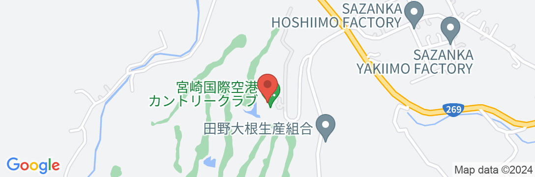宮崎国際空港カントリークラブロッジの地図