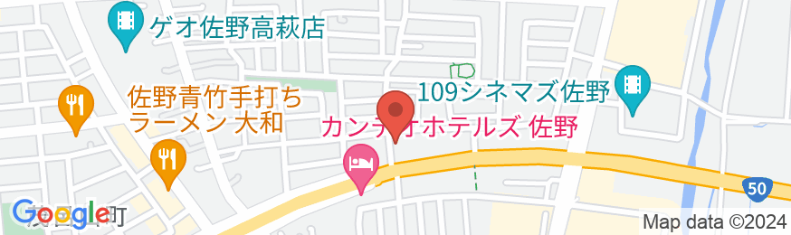 チサンイン佐野藤岡インターの地図