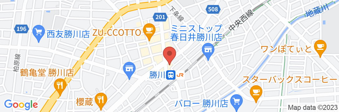 ホテルプラザ勝川の地図