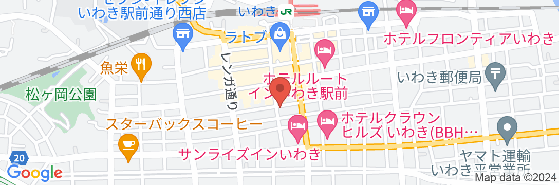 ビジネスホテル東洋<福島県>の地図