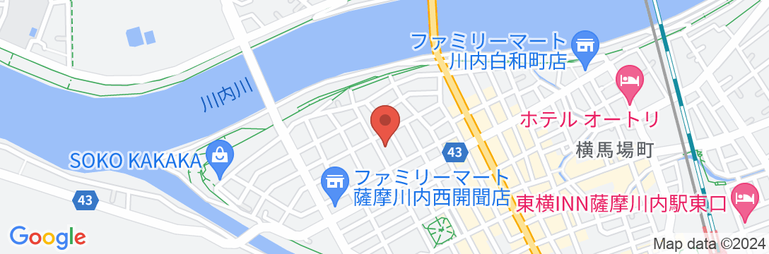ビジネスホテル 末広<鹿児島県>の地図