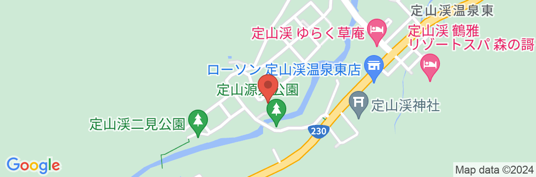 定山渓温泉 ホテル鹿の湯の地図