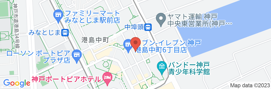 ホテルパールシティ神戸の地図