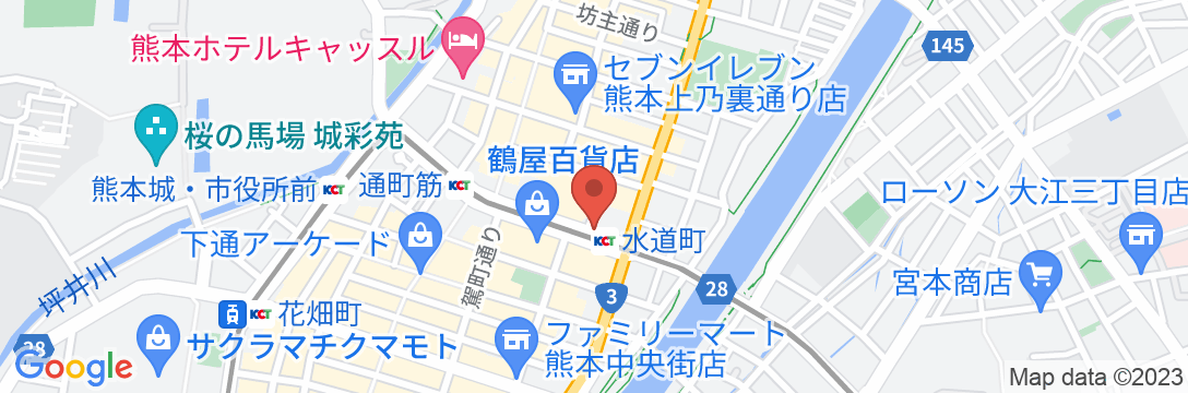 東横INN熊本城通町筋の地図