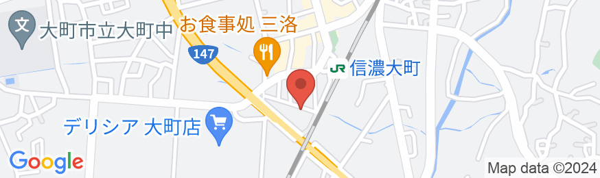 竹のや旅館(Guest House Takenoya)の地図
