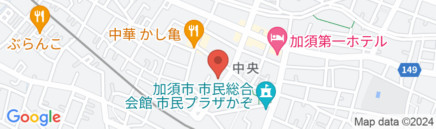 加須センターホテルの地図