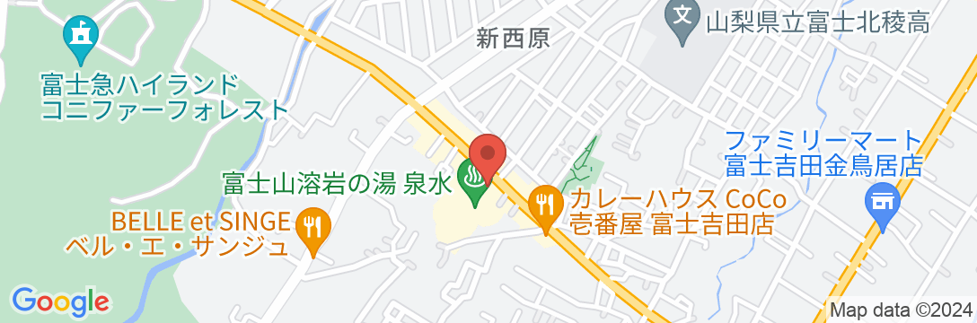 リゾートイン芙蓉 河口湖インター店の地図