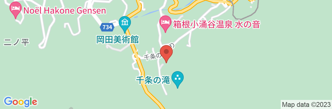 源泉の宿 千條旅館の地図