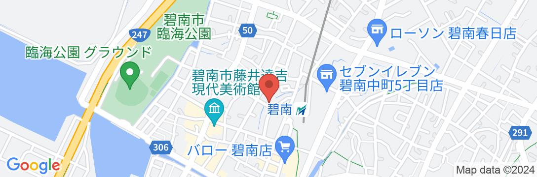 清咲旅館の地図