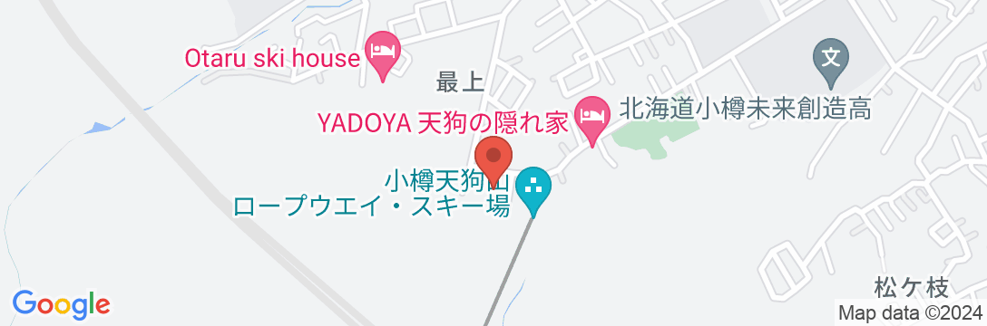 小樽天狗山本館の地図